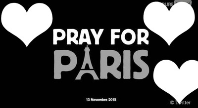 pray for paris Fotomontasje