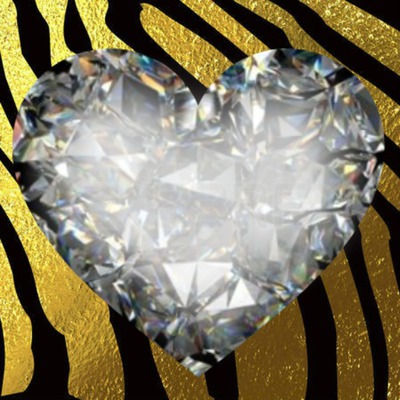 cuore diamante Fotomontaggio