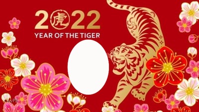 Cc año del tigre 2022 Fotomontagem