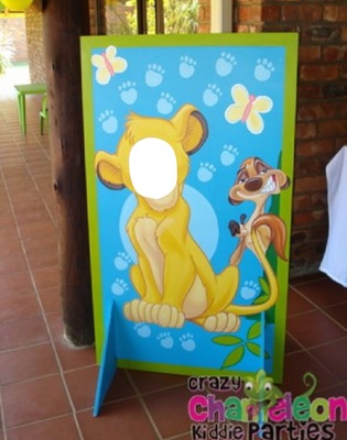 lion king Simba Photomontage
