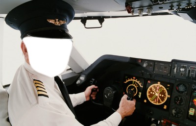 Piloto de Avião Fotomontage
