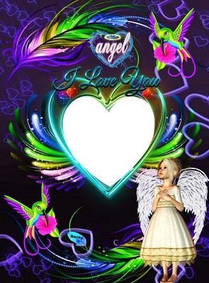 I LOVE YOU ANGEL Fotomontage