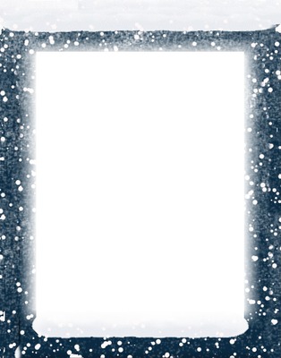 noel neige Photo frame effect