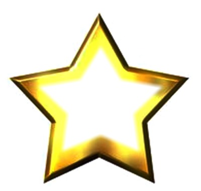 estrela dourada Fotomontáž