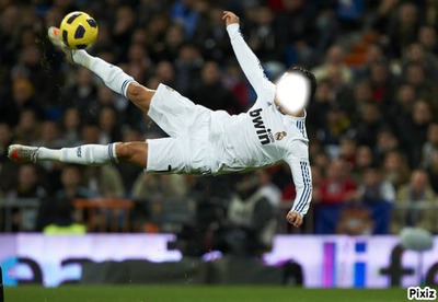 Ronaldo retournée Photo frame effect