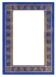 Blue AND Gold Frame Photo frame effect