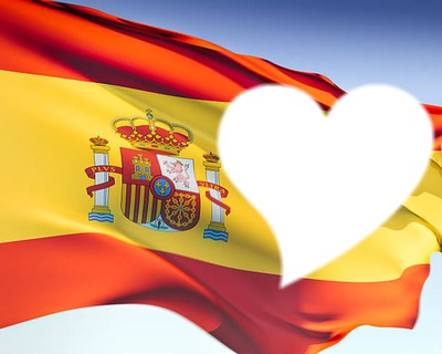 Bandera de España Montaje fotografico