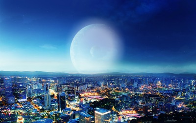 city fantasy Photomontage