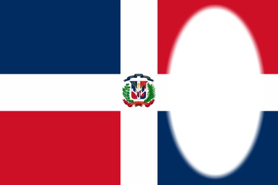Dominican Republic flag Fotomontasje