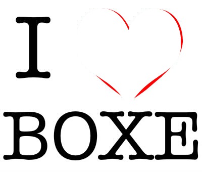 I love Boxe Fotomontasje
