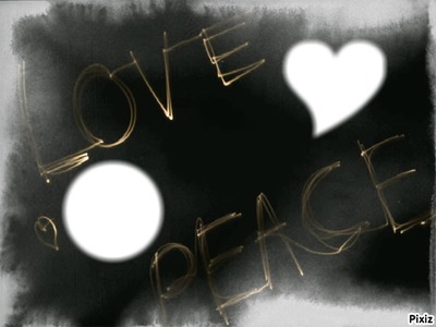 Love peace Montaje fotografico