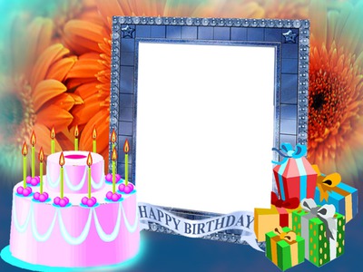 születésnap Fotomontage