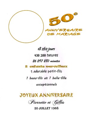 50e anniversaire Fotomontāža