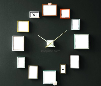 l'horloge de l'amitié Montage photo