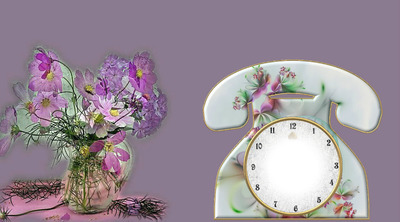 Cadre florale Fotomontage