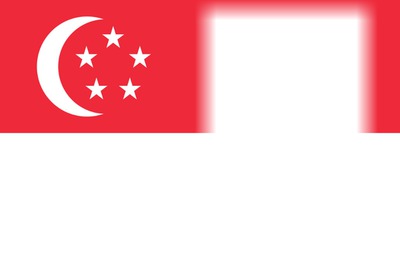 Singapore flag Photo frame effect