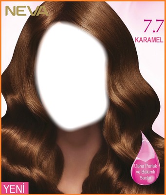 Karamel Saç Fotomontage