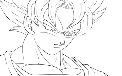 COLORIAGE DRAGON BALL Z Fotomontaż