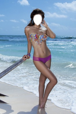 xenia-deli-bikini Photo frame effect