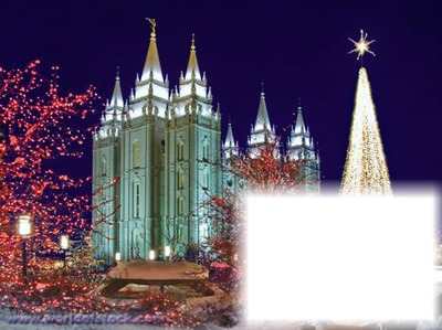 temple square Photo frame effect