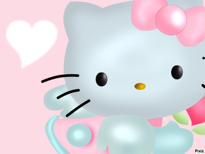 Hello-Kitty Фотомонтажа