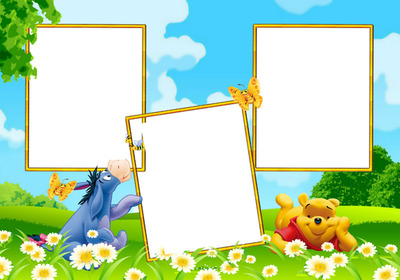 Winnie Pooh Photo frame effect