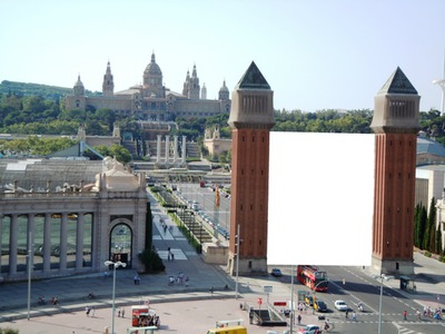 Plaza de España-Barcelona Photomontage