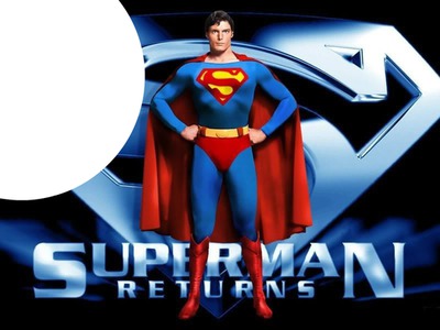 christopher reeve alias superman de 1975 Photo frame effect