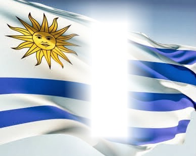 Bandera de Uruguay Fotomontagem