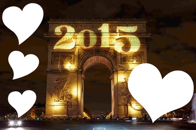Bonne année 2015 Fotomontaggio