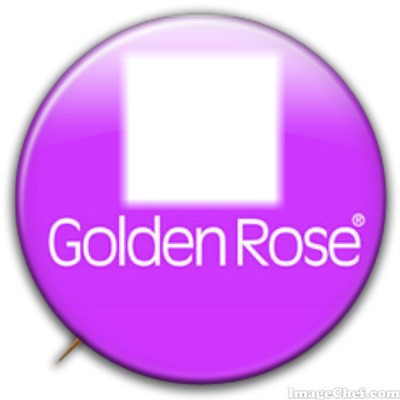 Golden Rose rozet Photo frame effect