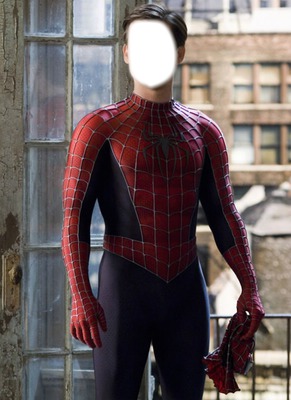 Spiderman sans masque Fotomontaggio