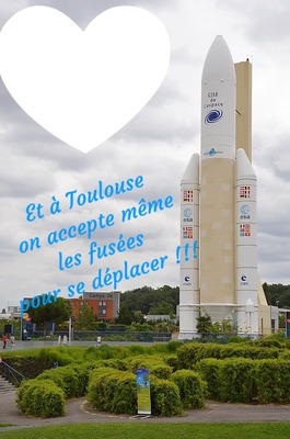 Toulouse Fusée Ariane フォトモンタージュ