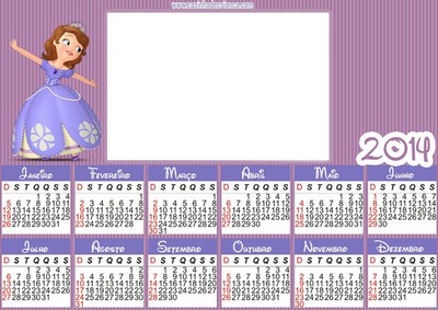 calendario2014 princesa sofia Fotomontaža