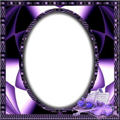 Cadre violet Photomontage