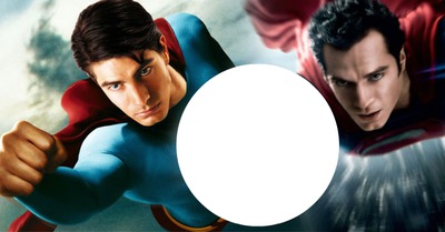 les deux superman different Photo frame effect