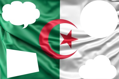 Drapeau de l'Algérie Fotomontažas