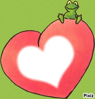 coeur grenouille Montaje fotografico
