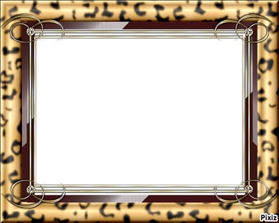 cadre peau de leopard Fotomontagem