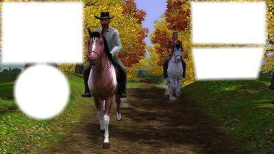 konie z sims 3 3 Fotomontāža