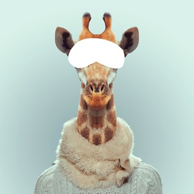girafe Fotomontage