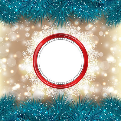 marco de navidad Valokuvamontaasi