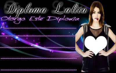 Diploma Lalita!! Photo frame effect