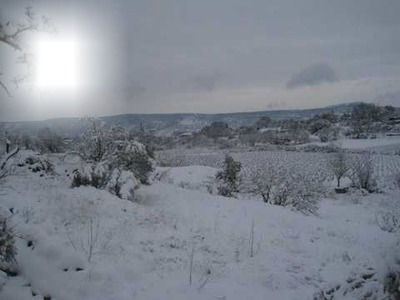 paysage de neige Фотомонтаж