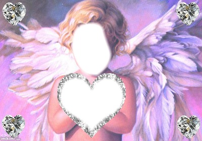 corazon de angela Fotomontáž