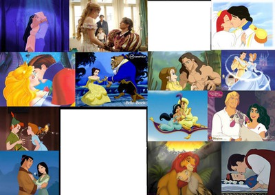 Parejas Disney Fotomontaggio