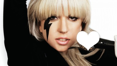 Lady Gaga Kalp Fotomontage