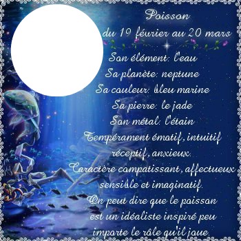 Signe Astrologique Poisson Fotomontage