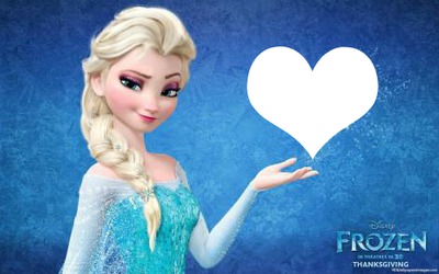 Elsa i love you フォトモンタージュ