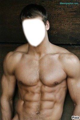 L'homme muscle Fotomontage